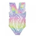 thumbnail image 3 of BESLY One Piece Swimsuit for Girls Ruffle Bathing Suit Girls Swimwear Print, 3 of 7