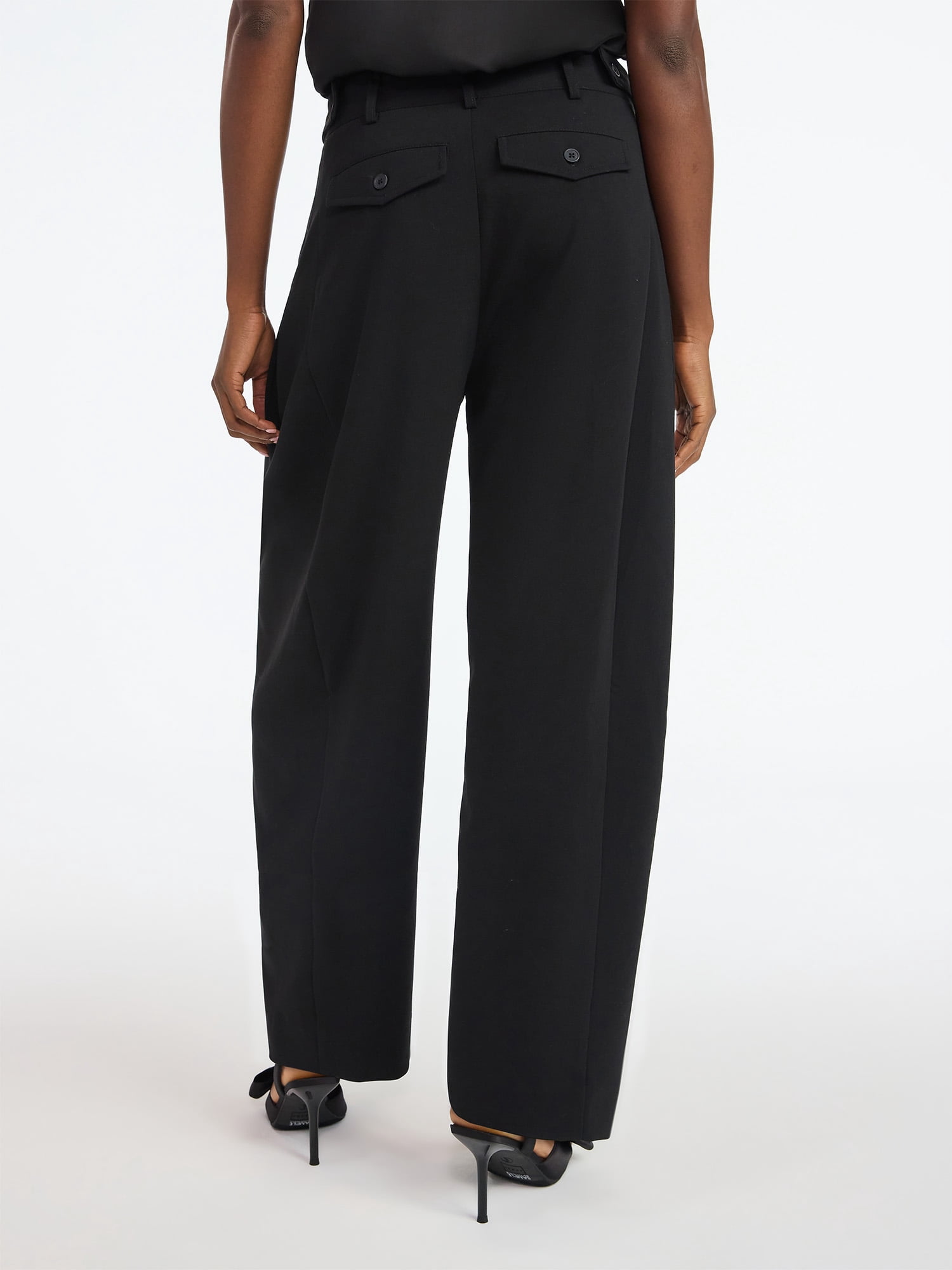 Scoop Women’s Slouchy Barrel Trouser Pants, Sizes 0-20