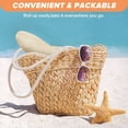 thumbnail image 4 of 56-58 cm circunferencia del sombrero sombrero para el sol de las mujeres protector solar sombrero de paja de playa lazo de encaje sombrero para el sol de verano, 4 of 5
