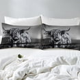 thumbnail image 3 of Highland Cow Bedding Set Full Size Grey Bull Cattle Comforter Set Funny Farmhouse Wildlife Animal Duvet Set Teens Western Cowboy Style Down Comforter Adult Bedroom Decor, 3 of 3