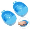 thumbnail image 1 of 2 Pcs Manicure Nail Soaking Bowl Acetone Soak Off Dip Powder Polish Remover Wash Care Tool, 1 of 4