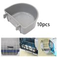 thumbnail image 6 of 10x Pet Carrier Bowl Dog Crate Bowls Hanging Durable Feeding Watering Bowl Feeder Removable Pet Cage Bowl Kennel Bowl for Puppy, Bird, Parrot, 6 of 8