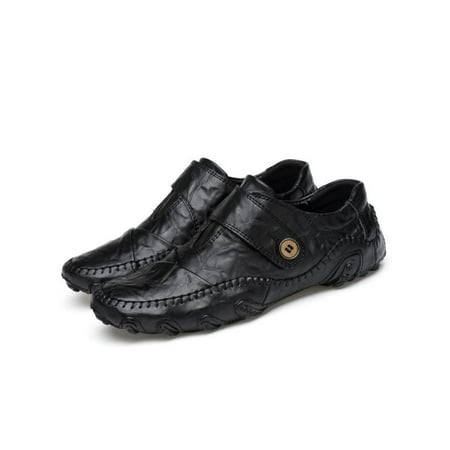 - Men's Leather Shoes Classic Fashion Casual Loafers Driving Moccasins Flats