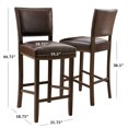 thumbnail image 3 of Tabouret de Bar en Cuir William (Lot de 2), 3 of 7