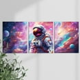 thumbnail image 3 of Outer Space Wall Art - Astronaut Spaceman Planets Canvas Prints Posters, Artwork for Space Room Boys Bedroom Playroom Home Decorations（Only canvas）, 3 of 6