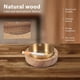 thumbnail image 5 of Cenicero de Nogal con Tapas Cenicero de Madera una Prueba de Viento Cenicero PortáTil para Fumadores Oficina Escritorio, Regalo para Hombres (Oro), 5 of 5