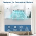 thumbnail image 2 of KISSAIR 10,000 BTU 115V U Shaped Window Air Conditioner, for Small Room AC Unit air conditioner Easy Installation, Cools up to 450 Sq. Ft, 2 of 7