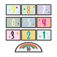 thumbnail image 2 of Anti Slip Hopscotch Jump Sticker, Lattice Floor Sticker for Children Funny Number Cartoon Floor Decals Puzzle Sticker for Play Room Ground , StyleA, 2 of 8