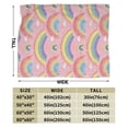thumbnail image 5 of Rainbow Dream Blanket Colorful Clouds Pink Throw Blanket for Women and Men 50x40, 5 of 6