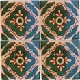 thumbnail image 2 of 2x2 Green Toledo Talavera Mexican Tile, Set of 36 pcs, 2 of 3