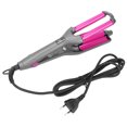 thumbnail image 1 of Rizador de pelo con varita, temperatura ajustable, calor rápido, giratorio, rizador de pelo de 3 barriles, enchufe 100-240VEU, 1 of 5