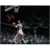 Steve Nash Phoenix Suns Autographed 11" x 14" Passing vs. San Antonio Spurs Spotlight Photograph - Signed in Orange Ink - Fanatics Authentic Certified