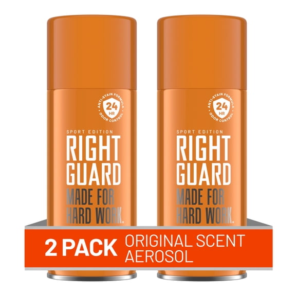 Right Guard Sport Deodorant Spray for Men, Aluminum-Free, Original Scent, 8.5 oz. (2 Pack)