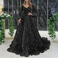 thumbnail image 2 of HCURIBAD 2024 New Womens Gold Evening Dresses Sexy Queen Gowns Long Dresses 1*Skirt Black 3XL, 2 of 4