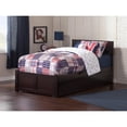 thumbnail image 2 of Orlando Twin Platform Bed with Flat Panel Foot Board and Twin Size Urban Trundle Bed in Espresso, 2 of 7