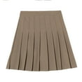 thumbnail image 2 of Pleated Skirt Women New Style High Waist A-Line Short Skirt Dark Bule M YIWEI, 2 of 11
