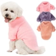 thumbnail image 2 of Kyaringtso Suéter para perro, paquete de 3 suéteres para perros pequeños, ropa para perros pequeños y niñas, suéter ultra suave y cálido para cachorros, abrigo para perros para invierno Navidad (peque, 2 of 4