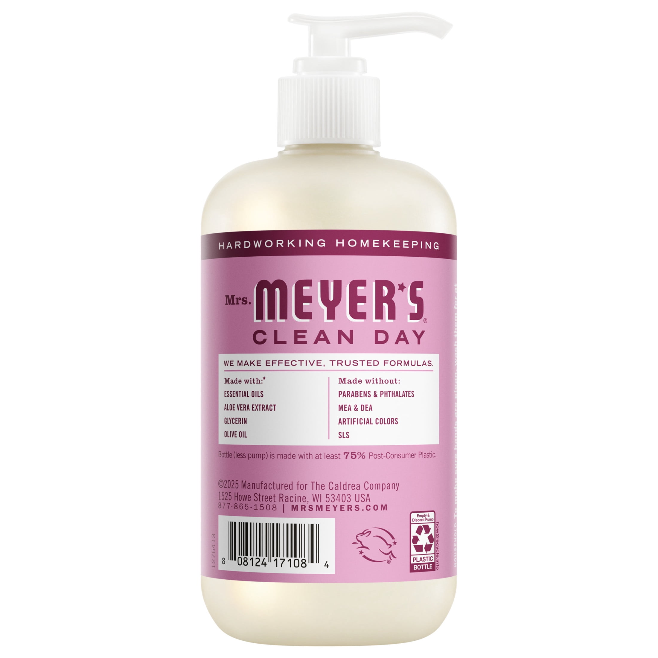 (2 pack) Mrs. Meyer’s Clean Day Hand Soap, Peony Scent, 12.5 Fl Oz