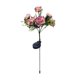 thumbnail image 2 of Luces solares para jardín con forma de camelia, 7 LED blanco cálido, estacas metálicas impermeables con energía solar | Iluminación para caminos, patios y terrazas | Decoración romántica para, 2 of 6