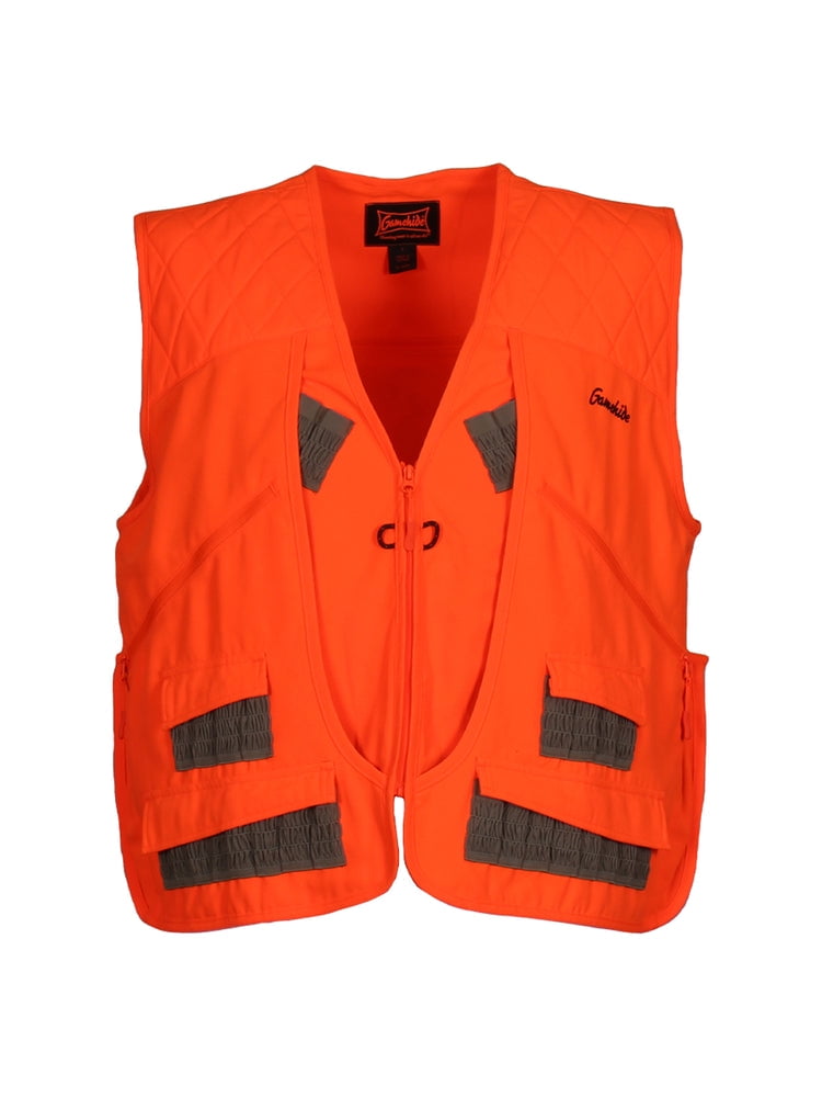 Gamehide Men s Upland Hunting Chukar Vest Blaze Orange 3X