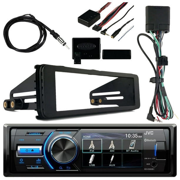 Marine USB AUX Radio Stereo Bluetooth Receiver Bundle, 19982013 Harley