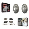 thumbnail image 1 of Transit Auto Rear Coated Disc Brake Rotors and Ceramic Pads Kit for Car Honda Accord Acura TSX KGT-101562, 1 of 11