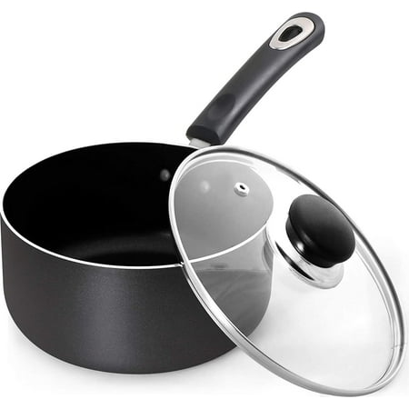 

Utopia Kitchen 2 Quart Nonstick Saucepan With Glass Lid