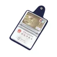 thumbnail image 2 of Tarjetero de cuero con 24 ranuras para hombre y mujer, cartera Simple de Color sólido, organizador de tarjetas de identificación y crédito, novedad, 2 of 5