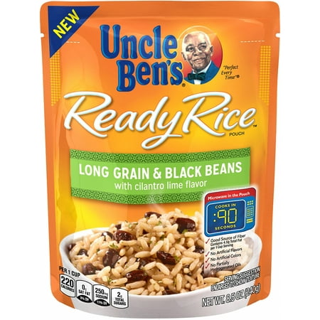 UNCLE BEN’S Ready Rice: Long Grain & Black Beans, Cilantro Lime, 8.5 oz ...