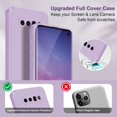 thumbnail image 2 of Étui pour Samsung Galaxy S10, Étui en Silicone Souple avec Protection de Caméra Améliorée, Étui Mince Antichoc avec Doublure en Microfibre Anti-Rayures, Violet, 2 of 4