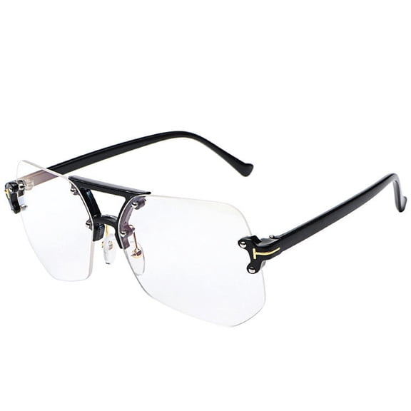 Frameless Sunglasses for General Style with UV400 Protection and 99% Visible Light Perspective