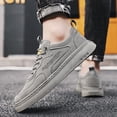 thumbnail image 4 of Cathalem Mens Business Casual Shoes Size 12 For Men Fashion Casual Lace Up Sport Shoes Skate Shoes Casual Mens Shoes Wide Width Grey 9.5, 4 of 5