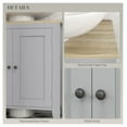 thumbnail image 6 of Bathroom Vanity Cabinet, Under Sink Organizer with U-Shape, Adjustable Shelf, Gray, 6 of 9
