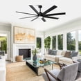 thumbnail image 4 of Parrot Uncle Modern 72" Windmill Black LED Smart Ceiling Fan, Alexa, and App Control, 3-CCT Ceiling Fan, 4 of 12