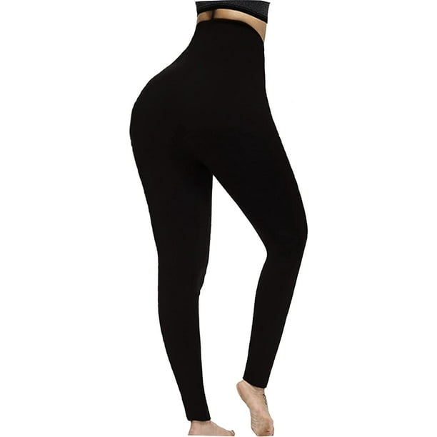 Women's Fleece Lined Leggings High Waist Seamless Tummy Control