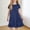 Navy, variant on SGFCWSX Girls Casual Dress Short Sleeve Satin Bow Ruffle Hem Loose Fit Summer Dress Green Size 4-5 Years