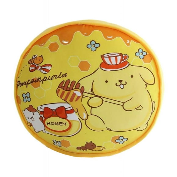 Sanrios Pom Pom Purin Anime Cute Seat Cushion Cartoon Pillow Doll Bedroom Home Deco Toy Birthday Christmas Gift for Friend