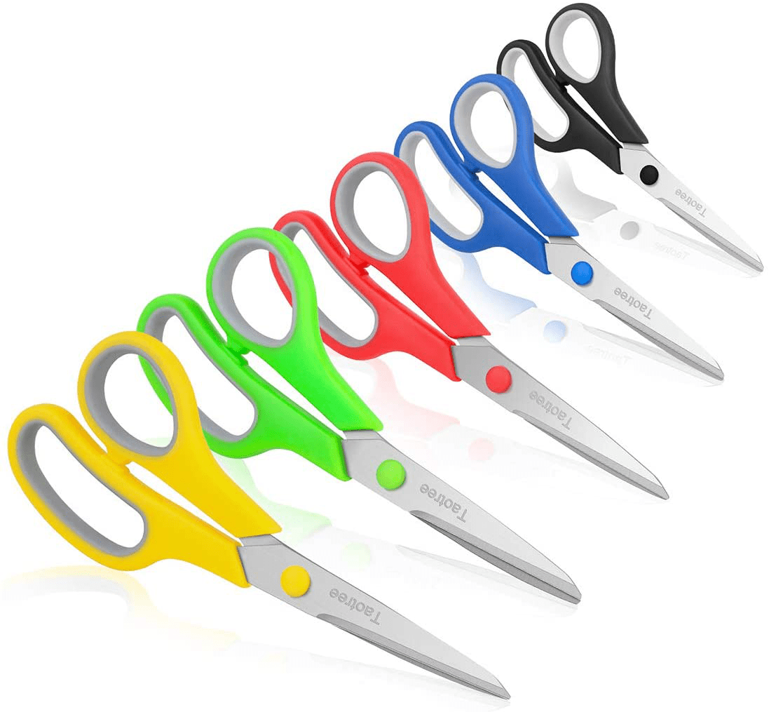 LIVINGO Scissors, 8 Scissors All Purpose 3-Pack, Titanium Ultra Sharp  Scissors for Office Home School Sewing Fabric Craft Supplies, Premium  Stainless