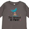 thumbnail image 4 of Inktastic Mermaid 2nd Birthday 2 Year Old Girls Long Sleeve Toddler T-Shirt, 4 of 5