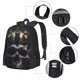 thumbnail image 2 of Disketp Royal Skull With Golden Crown Mochila Minimalista de Gran Capacidad, Mochila de Viaje para Escuela, Trabajo o Uso Diario, 2 of 6