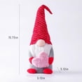thumbnail image 2 of Keimprove Christmas Gnome Love Heart Ornament Envelope Faceless Doll Merry Christmas Decoration For Home Xmas Navidad Natal, 2 of 8