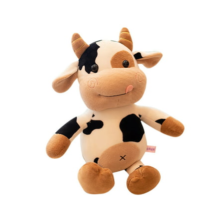 Cow Doll Toy Cartoon Plush Stuffed Animals Cattle Soft Mascot for Kids Good  Luck Collectable Birthday Gift | Walmart Canada