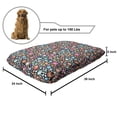 thumbnail image 2 of Geometric Pet Bed, Colorful Round Shaped Sea Stones in Repetitive Pattern Art, Chew Resistant Pad for Dogs and Cats Cushion with Removable Cover, 24" x 39", Charcoal Grey Multicolor, by Ambesonne, 2 of 4