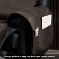 thumbnail image 4 of STONECREST Housse de Fauteuil Inclinable, Housse en Faux Cuir Résistante à l'Eau, Reste en Place (Chocolat, Fauteuil Inclinable Régulier 25 Pouces), 4 of 4