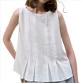 thumbnail image 2 of Blusas Sin Mangas de para Mujer, Blusas Casuales de Verano S, 2 of 10