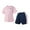 Pink, variant on GYRATEDREAM Kids Boys 2 Piece Shorts Set Active Short Sleeve Quick-Drying T-Shirt and Performance Athletic Shorts Outfits Set for Boys 4-12 Years