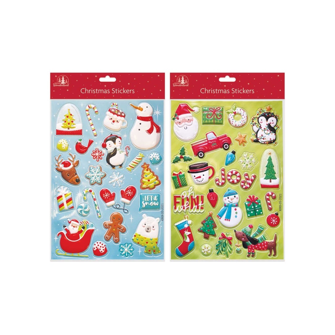 Festive Wonderland Christmas Puffy Stickers  Walmart Canada