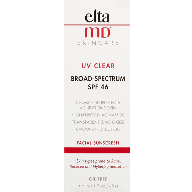 EltaMD UV Clear BroadSpectrum SPF 46 Facial Sunscreen, 48 g / 1.7 oz