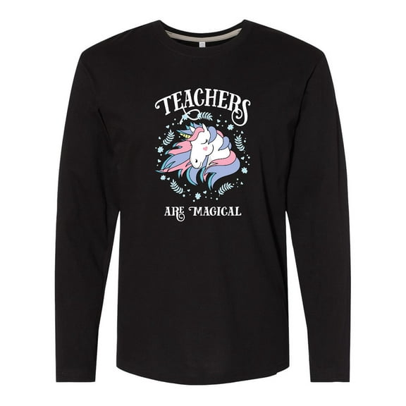 Inktastic Magical Unicorn Teacher Long Sleeve T-Shirt