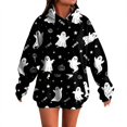thumbnail image 5 of Hoodies for Women Festive Halloween Letter Print Sweatshirt Stylish Long Sleeve Pullover Tops for Autumn Celebration, 5 of 6